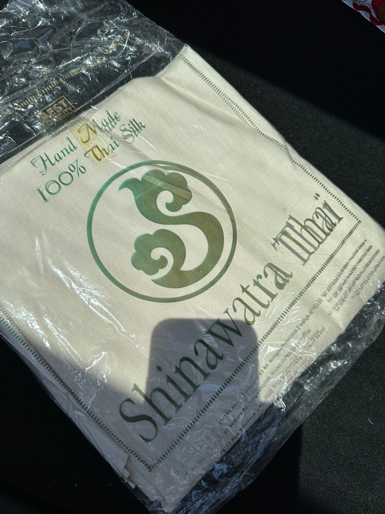 Shinawatra 100% Thai Silk, Ecru White, enough for a dress, jacket and blouse