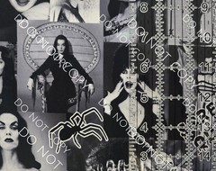 100% Cotton Woven Novelty Fabric Scream Queens Horror By The 1/4 Yard 9×56 Black