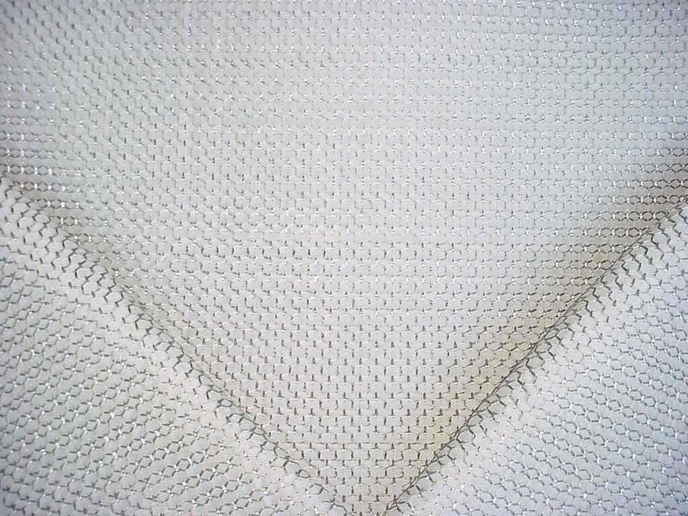 1-7/8Y Robert Allen Beacon Hill 234561 Mari Link Silver Silk Upholstery Fabric
