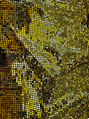 Broadway Theatre remnant Silver Black Lame’ with Thousands of Sequences 72 X 36″