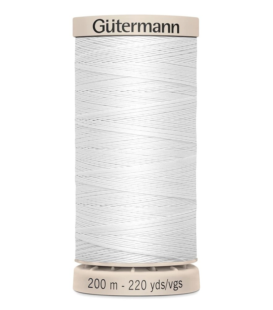 Gutermann Quilting Thread 220 Yards-White 738219-5709 220 yards, White