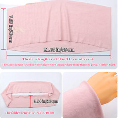 Cotton Knitted Fabric Stretchy Sweater Arms Cuff Leg Rib DIY 7” Length Sew Trim