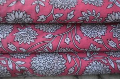 5 Yard New Hand Printed Indian Fabric 100% Cotton NO DUTY CHARGES 100%✅ZK-376