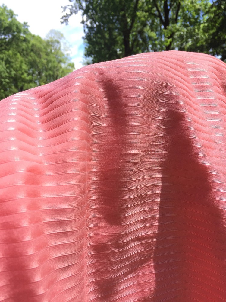 By The Yards 70% Silk 30%Cotton Striped Satin Fabric 45”width Dress Blouse Shirt