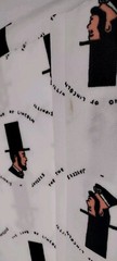 Abraham Lincoln Fabric Illinois Jaycees Printed Polyester DISCO Fabric 2 yards