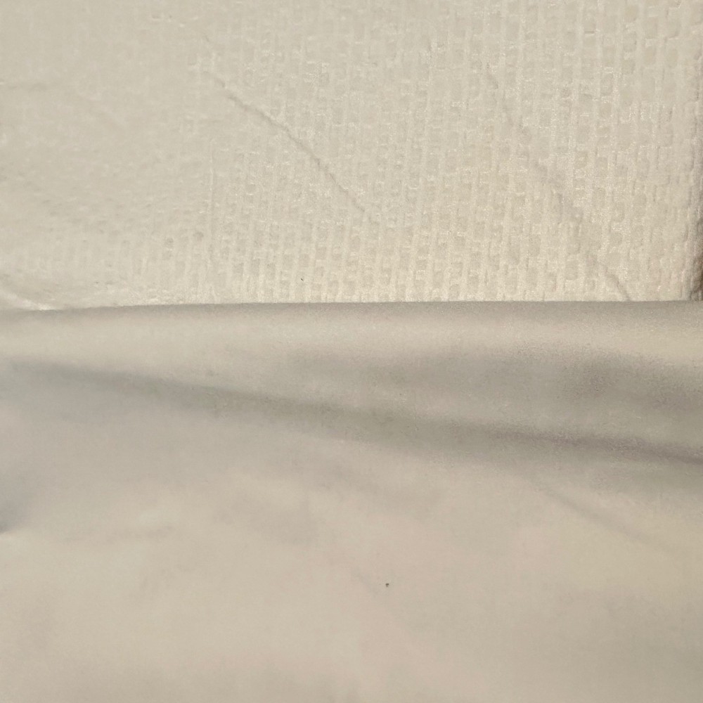 White Textured Grid Pattern Fabric Soft Home Decor Apparel Material