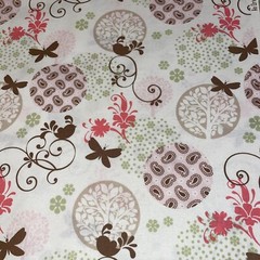 Richloom Butterflies Paisley Print Quilting Decorator Fabric 42” x 27” Vintage