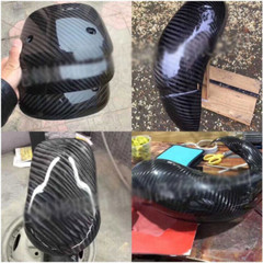 3K 280gsm Big Twill Weave Real Carbon Fiber Cloth Black Fabric Cloth 100*50cm
