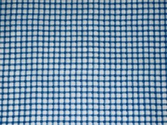By 1/2+ Yd Vintage Blue and White Plaid Check Cotton Fabric BTHY 22″ X 44″