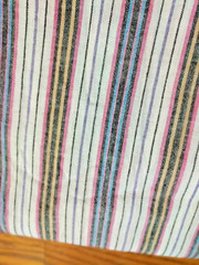 FABRIC REMNANTS MEDIUM WEIGHT STRIPPED COTTON 5-1/3 YDS X 44″