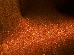 DAZZLING DESIGNER FABRIC ITALIAN BLACK SUITING COMLETELY SHOT IN COPPER METALLIC