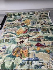 Hoffman California Fabrics Cloth And Quilts Screen Print Hershey Center 2.9 Yard