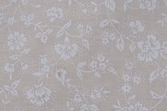 Wamsutta Fabric 100% Cotton YARDAGE Country Pleasures White on Cream Floral
