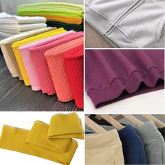 Finished Rib Knitted Fabric Seamless Ribbed Trim Fabric for Sewing Sleeve Cuffs
