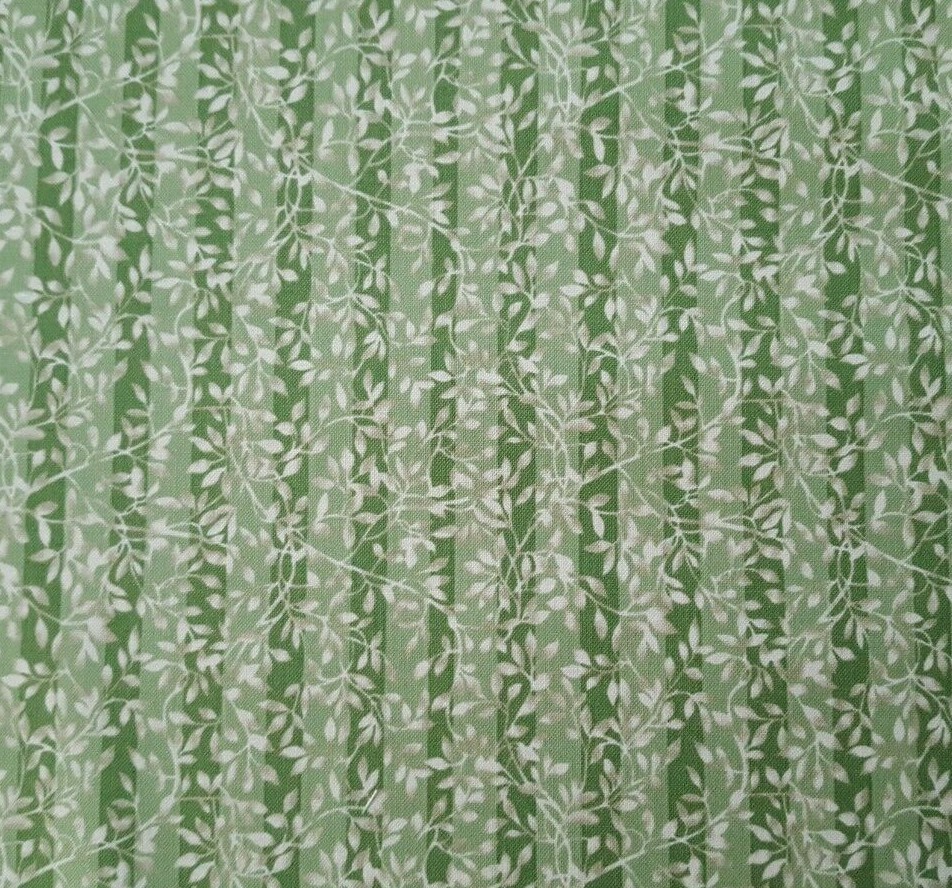 Precious Memories BTY Bessie Pease Quilting Treasure Leaf Vine Ivory Taupe Green