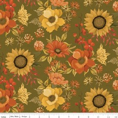 Bountiful ~ 5″ x 5″ Cotton Squares $3.99 Ships ANY Amount Of Fabric