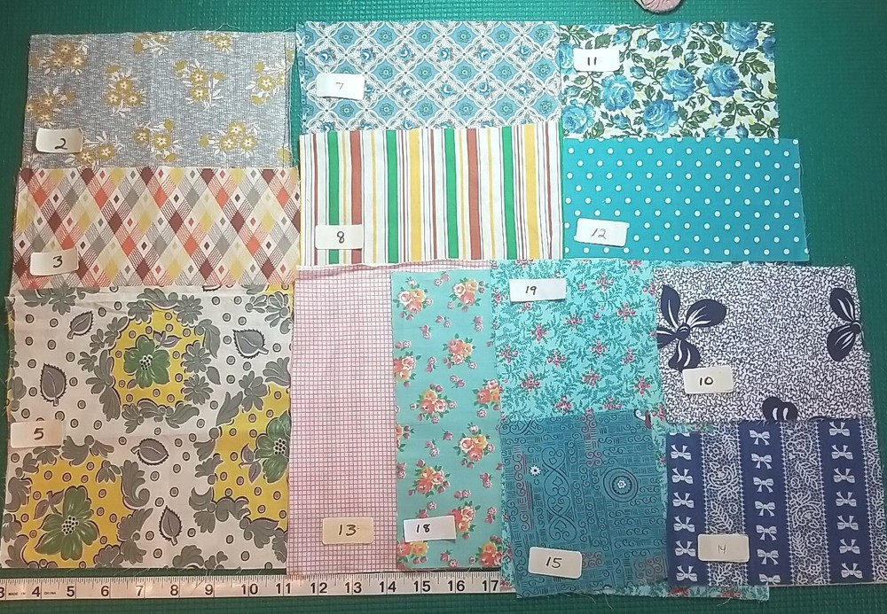 YOUR CHOICE Vintage Original and feed sack STYLE cotton quilt Fabric SCRAPS