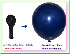 Balloon Arch Kit with Navy White Silver Latex Confetti