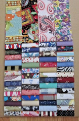 Cotton Fabric Strips, Jelly Roll Style. 60/pc. Lot 2 1/2″ Wide X 15″ Long.