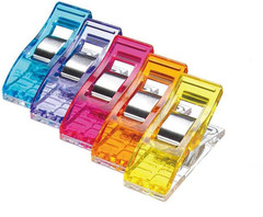 Mini Fabric Wonder Clips Assortment 50 Pcs Quilts Handbags Heavyweight Fabrics