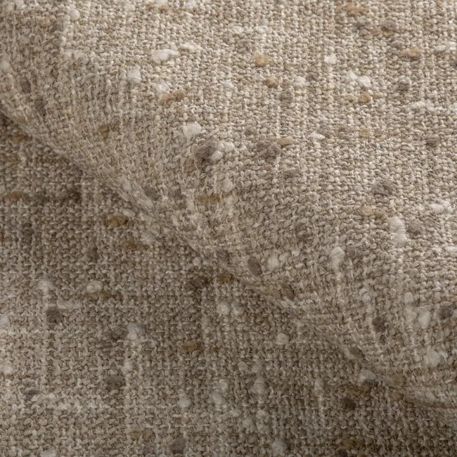 Donghia Nubby Wool Boucle Weave Fabric- Knots Landing Stone 2.20 yds 6022141.106