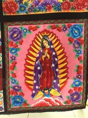 Kaufman Luana Rubin Enchanted Desert Virgin de Guadalupe by panel RARE! OOP!