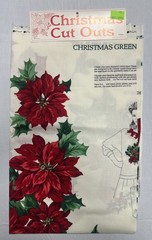 Christmas Cut Outs Greenery Wearable Art Applique Fabric Panel VIP Cranston NOS