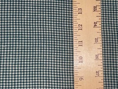 By 1/2 Yd Green & Cream Homespun Check Plaid Cotton Fabric BTHY 14 Checks Inch