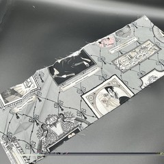 2011 Alexander Henry Fabrics Ghastlies “Ghastlie Gallery” on Grey – 7.5″ by 44″