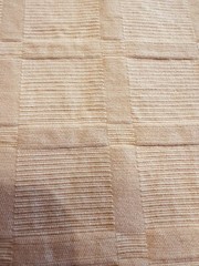 EUC 2pcs (4.8yd total X 54″) heavy cotton pink/peachy w/ “raised square” weave