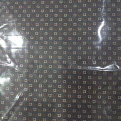 Jim Thompson Thai Silk Cloth Fabric 100%Crafting Gray Square & Dots (2.20 Yards)