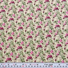 Rhapsody by Cheri Strole for SSI Floral Cotton Fabric Remnant 17″ x 43″