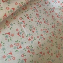 30s Feed Sack Reproduction Easter Basket Fabric Rare Cotton