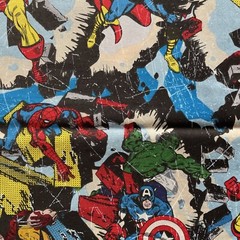 Marvel Comics Superheroes 2012 Fabric Eugene Textiles 54”H x 44”W Iron Man , Sp