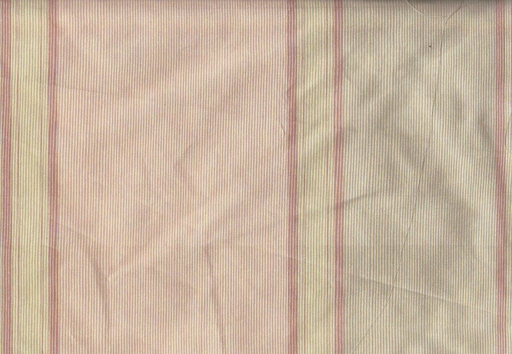 100% Silk fabric by Scalamandre, 54 inches wide, multi stripe