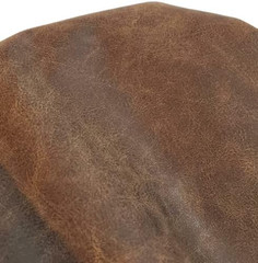NAT Leathers | Brown Distressed 2 Tone Oily Faux Vegan Leather PU (Peta Approved