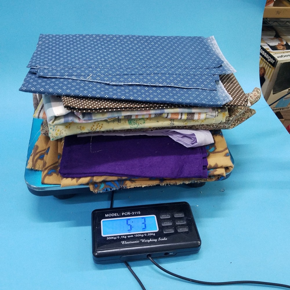 Fabric Remnant Lot Repro TRUE Vintage Scrap Grab Bag All Types Quilt Craft 5 Lb