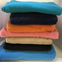 4 Pounds 15 Ounces Solid Fleece Fabric 7 Pieces Up to a Yard in Length