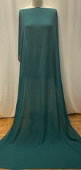 100% Crinkled Silk Double Georgette Dark Teal Exquisite Fabric 2 Yds Long 52″ W