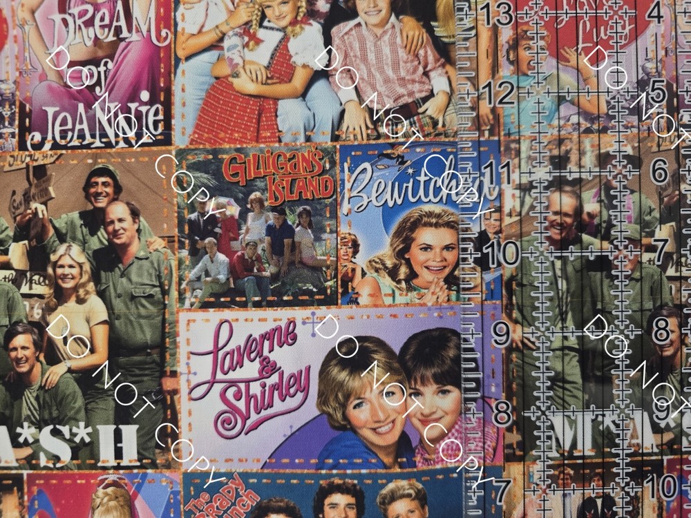 Custom 100% Cotton Woven Fabric 70s Tv Shows Mash By The 1/4 Yard 9×56