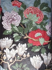 Rockbird GP & J Baker England Cotton Chintz Fabric Birds Floral 61×51 RARE 80’s