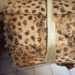 Jelly Roll 2.5 X 42” Brown Rust Metallic Gold Cotton Fabric Roll
