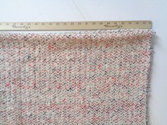 Bouclé Fabric 2 Yard Piece 58″ Width Remnant Red White Blue Boucle Decor Jacket