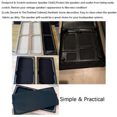 Audio Speaker Grill Mesh Dust Resistant Cover Replacement Fabric 54″ Wide Lot