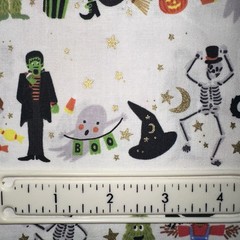 FERN’s FAT 8 SCRAP 9X22 H’ween Parade Cream Metallic/Rifle Paper Co/Cotton&Steel