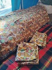 10 and 1/3 Yards Of Colonial Material, 6 And 1/3 Yds. Unfinished, 4 Yds…