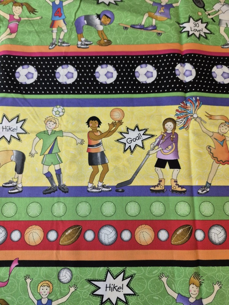 Extreme Fun Possibilities for Avlyn Inc. Sports Kids Fabric 34×44 Inches