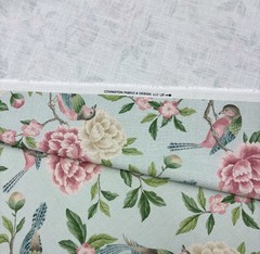 COVINGTON ALBA ROSE GARDEN BIRD FLORAL VINE MULTIUSE LINEN FABRIC BY YARD 54″W