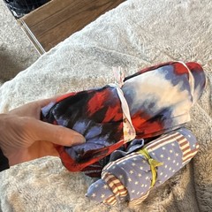 Lularoe one size pack of 6 red white & blue leggings