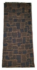 Upholstery Fabric Swatch Dark Brown Black 18.25″ X 4″ MPN #19N Quilting Cutouts